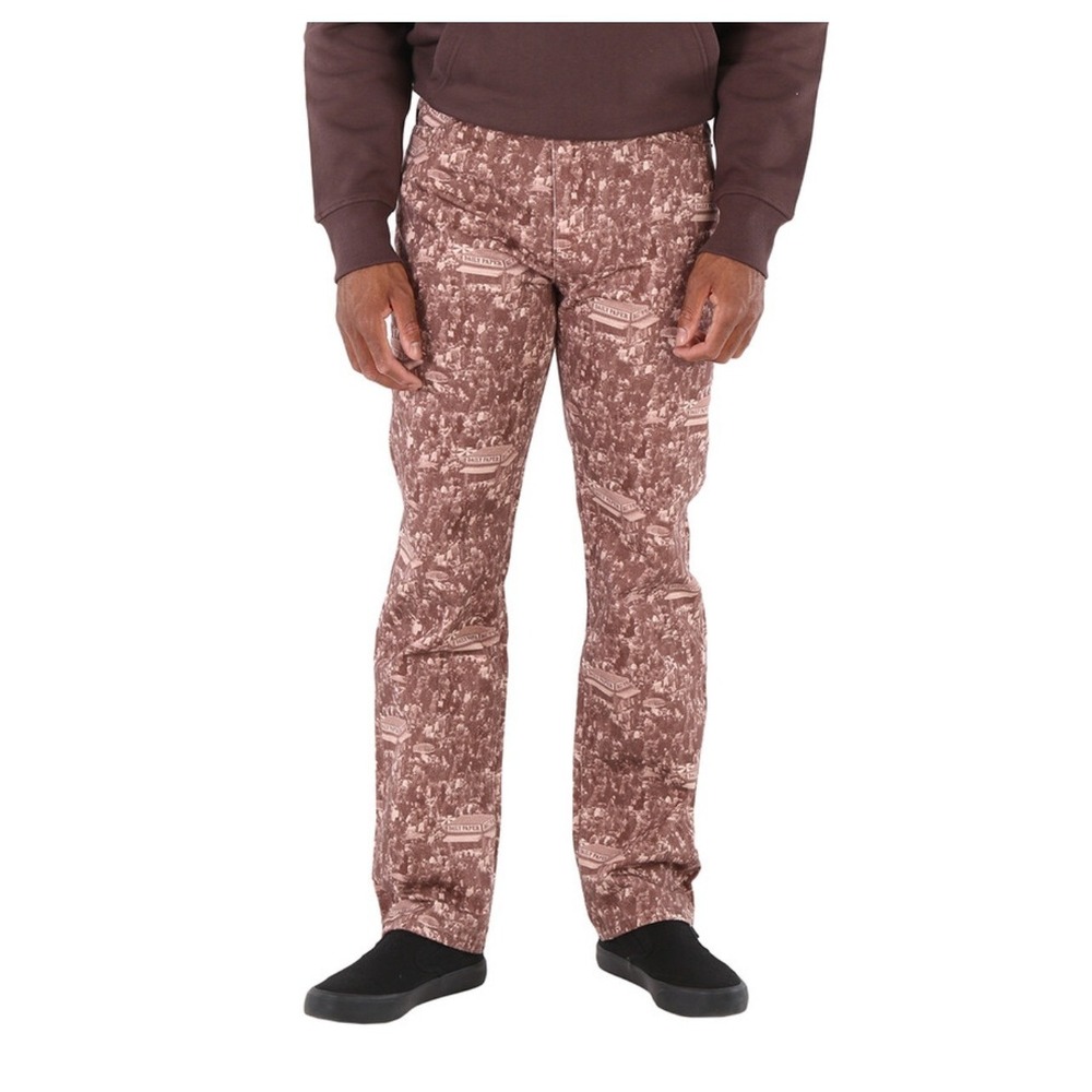 Daily Paper Numir Pants Brown Souk Print Men's Cotton Jeans Large‎ 36W x 32L